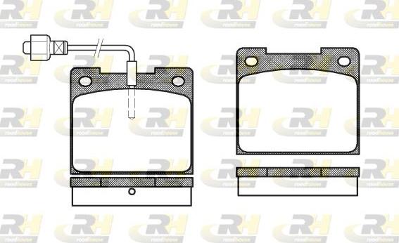 Roadhouse 2039.02 - Kit de plaquettes de frein, frein à disque cwaw.fr