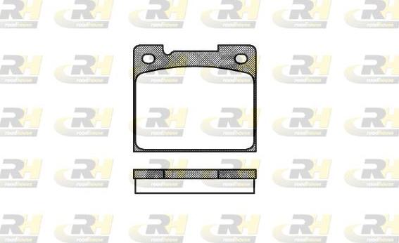 Roadhouse 2039.30 - Kit de plaquettes de frein, frein à disque cwaw.fr