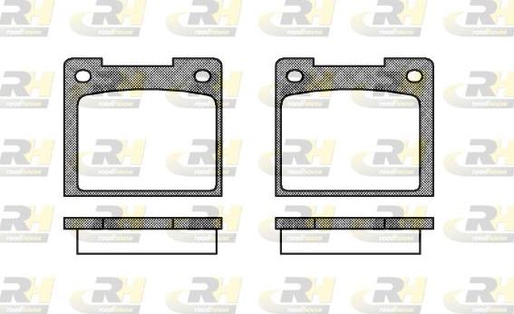 Roadhouse 2039.20 - Kit de plaquettes de frein, frein à disque cwaw.fr