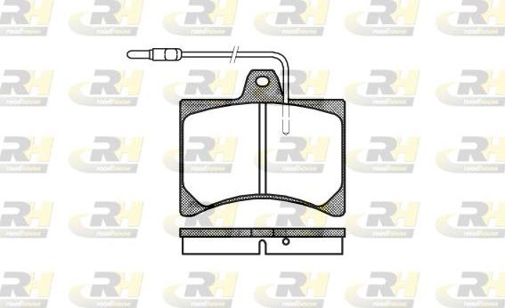 Roadhouse 2035.04 - Kit de plaquettes de frein, frein à disque cwaw.fr