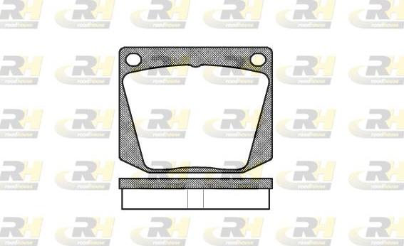 Roadhouse 2038.00 - Kit de plaquettes de frein, frein à disque cwaw.fr