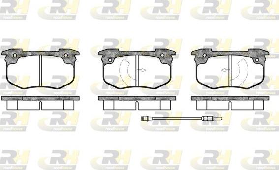 Roadhouse 2029.02 - Kit de plaquettes de frein, frein à disque cwaw.fr