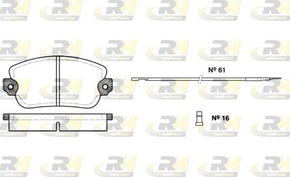 Roadhouse 2024.02 - Kit de plaquettes de frein, frein à disque cwaw.fr