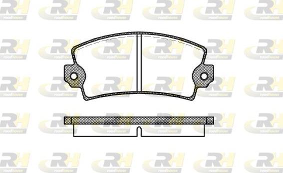 Roadhouse 2021.00 - Kit de plaquettes de frein, frein à disque cwaw.fr