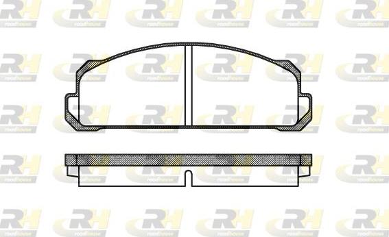 Roadhouse 2022.40 - Kit de plaquettes de frein, frein à disque cwaw.fr