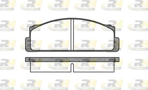 Roadhouse 2022.00 - Kit de plaquettes de frein, frein à disque cwaw.fr