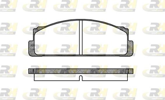 Roadhouse 2022.20 - Kit de plaquettes de frein, frein à disque cwaw.fr