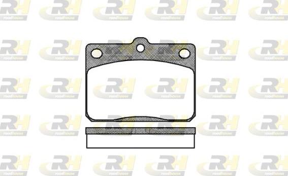 Roadhouse 2079.40 - Kit de plaquettes de frein, frein à disque cwaw.fr