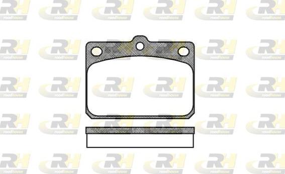 Roadhouse 2079.00 - Kit de plaquettes de frein, frein à disque cwaw.fr