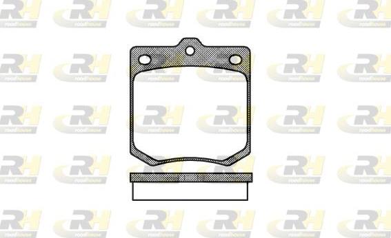 Roadhouse 2074.00 - Kit de plaquettes de frein, frein à disque cwaw.fr