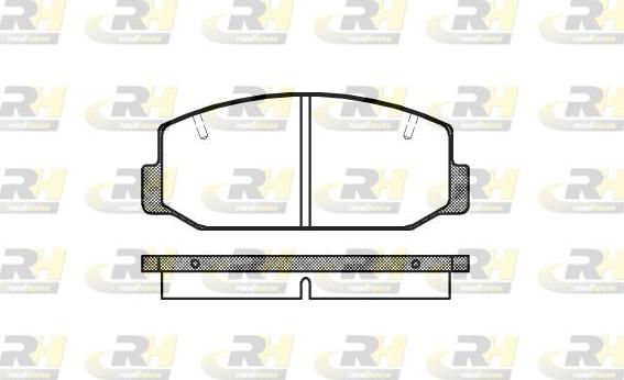 Roadhouse 2075.40 - Kit de plaquettes de frein, frein à disque cwaw.fr