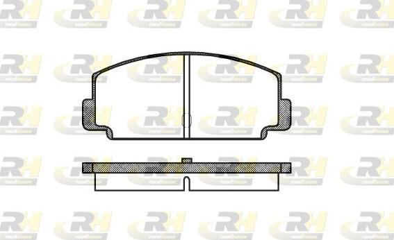 Roadhouse 2075.60 - Kit de plaquettes de frein, frein à disque cwaw.fr