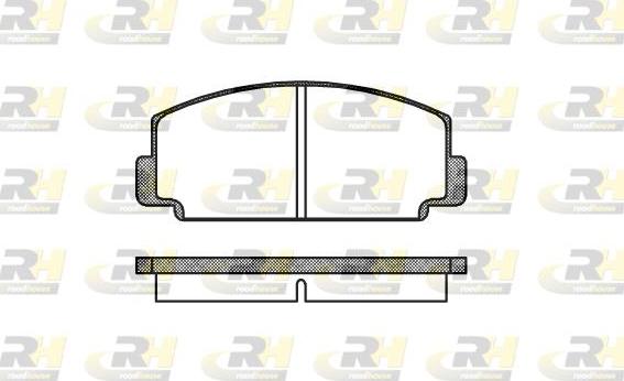 Roadhouse 2075.00 - Kit de plaquettes de frein, frein à disque cwaw.fr