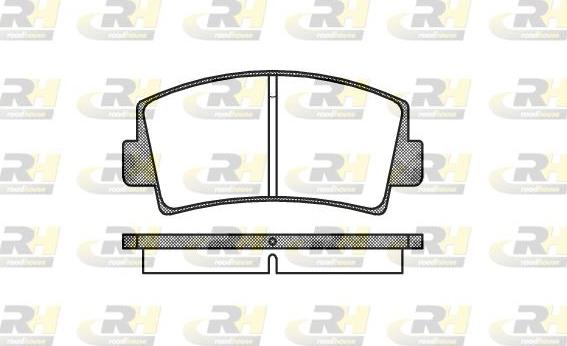 Roadhouse 2078.00 - Kit de plaquettes de frein, frein à disque cwaw.fr