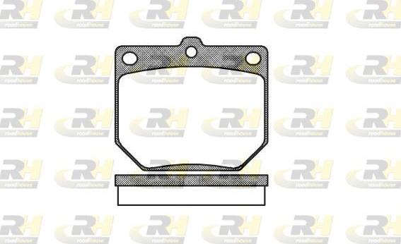 Roadhouse 2077.20 - Kit de plaquettes de frein, frein à disque cwaw.fr