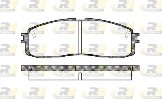 Roadhouse 2199.10 - Kit de plaquettes de frein, frein à disque cwaw.fr