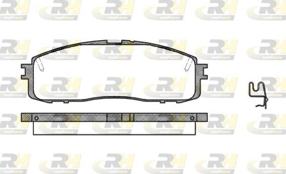 Roadhouse 2199.34 - Kit de plaquettes de frein, frein à disque cwaw.fr