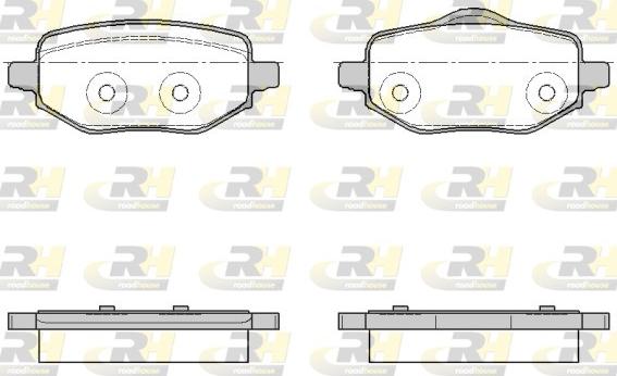 Roadhouse 21952.00 - Kit de plaquettes de frein, frein à disque cwaw.fr