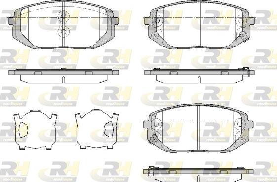 Roadhouse 21957.02 - Kit de plaquettes de frein, frein à disque cwaw.fr