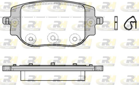 Roadhouse 21965.00 - Kit de plaquettes de frein, frein à disque cwaw.fr