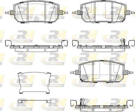 Roadhouse 21960.02 - Kit de plaquettes de frein, frein à disque cwaw.fr