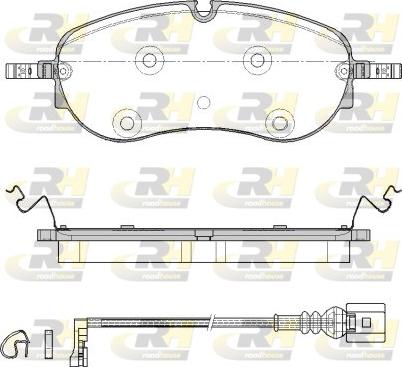 Roadhouse 21962.01 - Kit de plaquettes de frein, frein à disque cwaw.fr