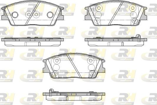 Roadhouse 21967.02 - Kit de plaquettes de frein, frein à disque cwaw.fr