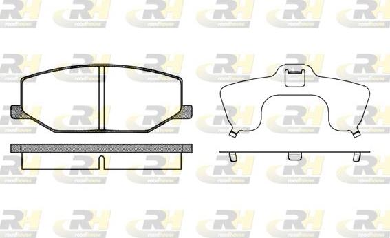 Roadhouse 2190.10 - Kit de plaquettes de frein, frein à disque cwaw.fr