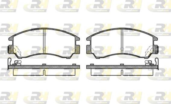 Roadhouse 2191.04 - Kit de plaquettes de frein, frein à disque cwaw.fr