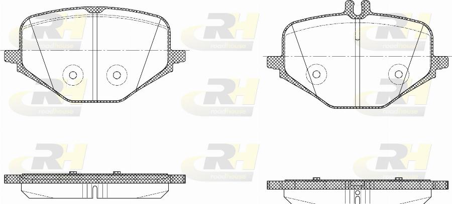 Roadhouse 21913.00 - Kit de plaquettes de frein, frein à disque cwaw.fr