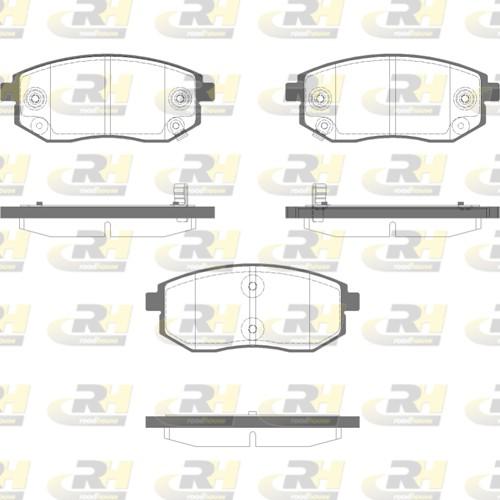 Roadhouse 21981.02 - Kit de plaquettes de frein, frein à disque cwaw.fr