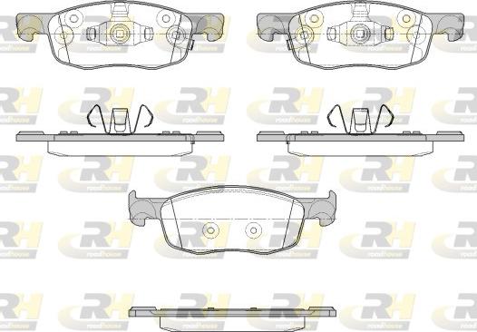 Roadhouse 21939.02 - Kit de plaquettes de frein, frein à disque cwaw.fr