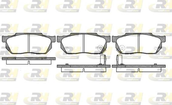 Roadhouse 2193.02 - Kit de plaquettes de frein, frein à disque cwaw.fr