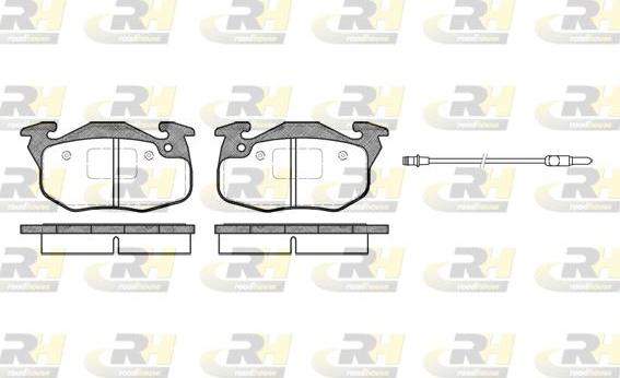 Roadhouse 2192.96 - Kit de plaquettes de frein, frein à disque cwaw.fr