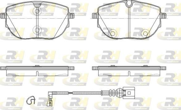 Roadhouse 21920.01 - Kit de plaquettes de frein, frein à disque cwaw.fr