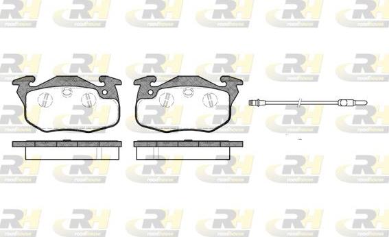 Roadhouse 2192.01 - Kit de plaquettes de frein, frein à disque cwaw.fr