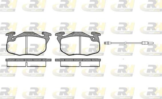 Roadhouse 2192.12 - Kit de plaquettes de frein, frein à disque cwaw.fr