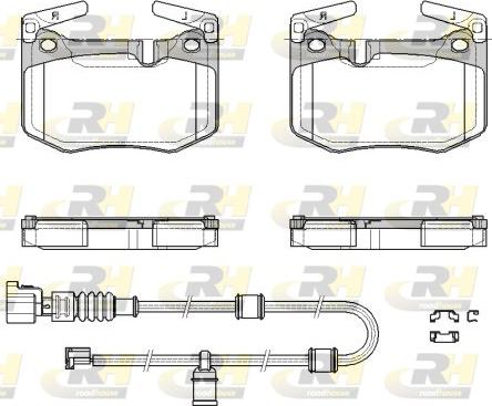 Roadhouse 21979.02 - Kit de plaquettes de frein, frein à disque cwaw.fr