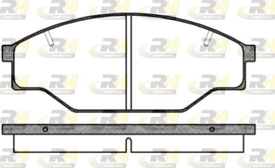 Roadhouse 2197.10 - Kit de plaquettes de frein, frein à disque cwaw.fr