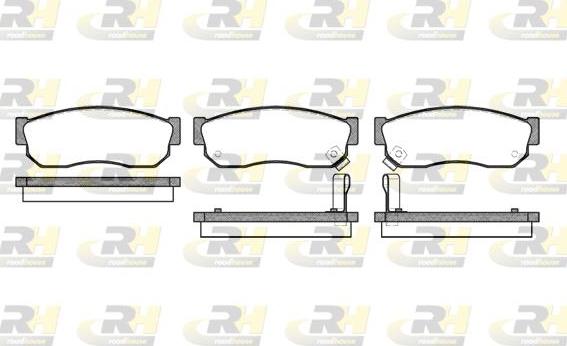 Roadhouse 2149.02 - Kit de plaquettes de frein, frein à disque cwaw.fr