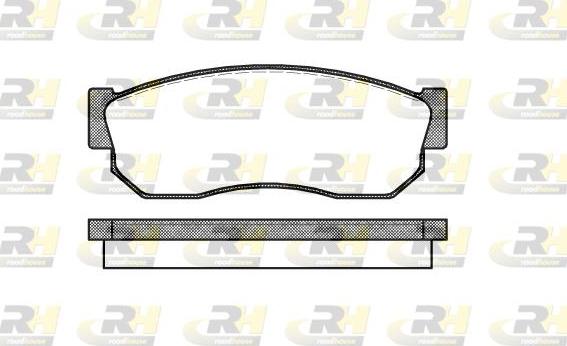 Roadhouse 2149.10 - Kit de plaquettes de frein, frein à disque cwaw.fr