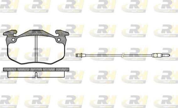 Roadhouse 2144.42 - Kit de plaquettes de frein, frein à disque cwaw.fr