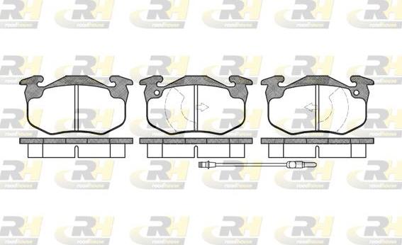 Roadhouse 2144.02 - Kit de plaquettes de frein, frein à disque cwaw.fr