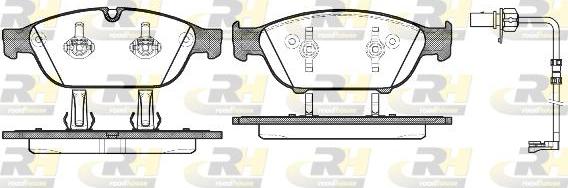 Roadhouse 21441.12 - Kit de plaquettes de frein, frein à disque cwaw.fr