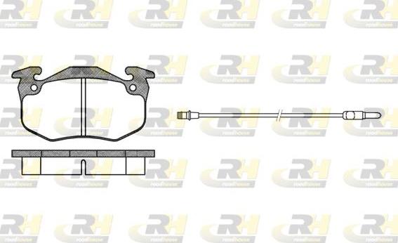 Roadhouse 2144.12 - Kit de plaquettes de frein, frein à disque cwaw.fr