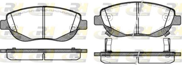 Roadhouse 21448.02 - Kit de plaquettes de frein, frein à disque cwaw.fr