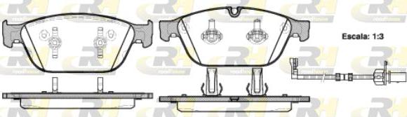 Roadhouse 21443.02 - Kit de plaquettes de frein, frein à disque cwaw.fr