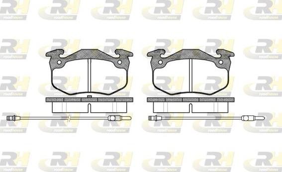 Roadhouse 2144.24 - Kit de plaquettes de frein, frein à disque cwaw.fr