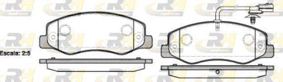 Roadhouse 21442.01 - Kit de plaquettes de frein, frein à disque cwaw.fr