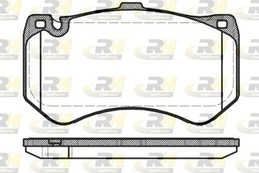 Roadhouse 21455.00 - Kit de plaquettes de frein, frein à disque cwaw.fr